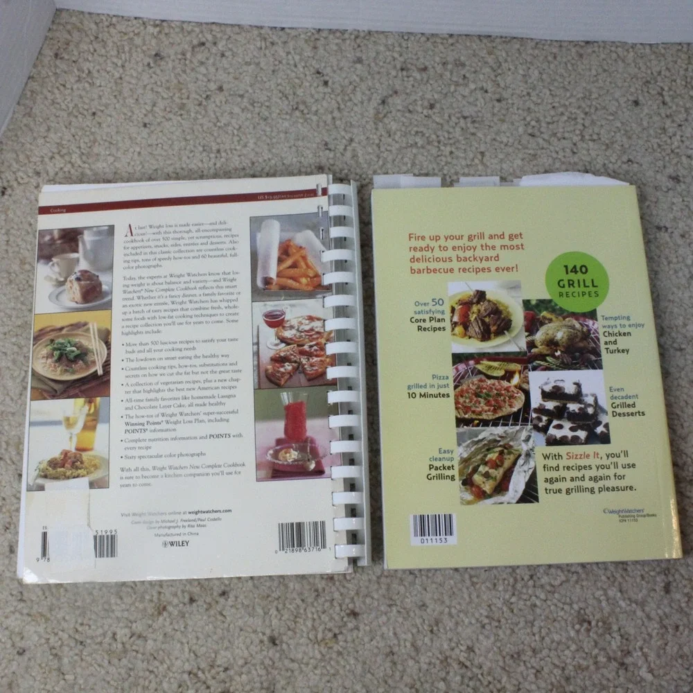 Weight Watchers Cookbook Lot Low Carb Healthy Recipes 7 Books Multicolor
